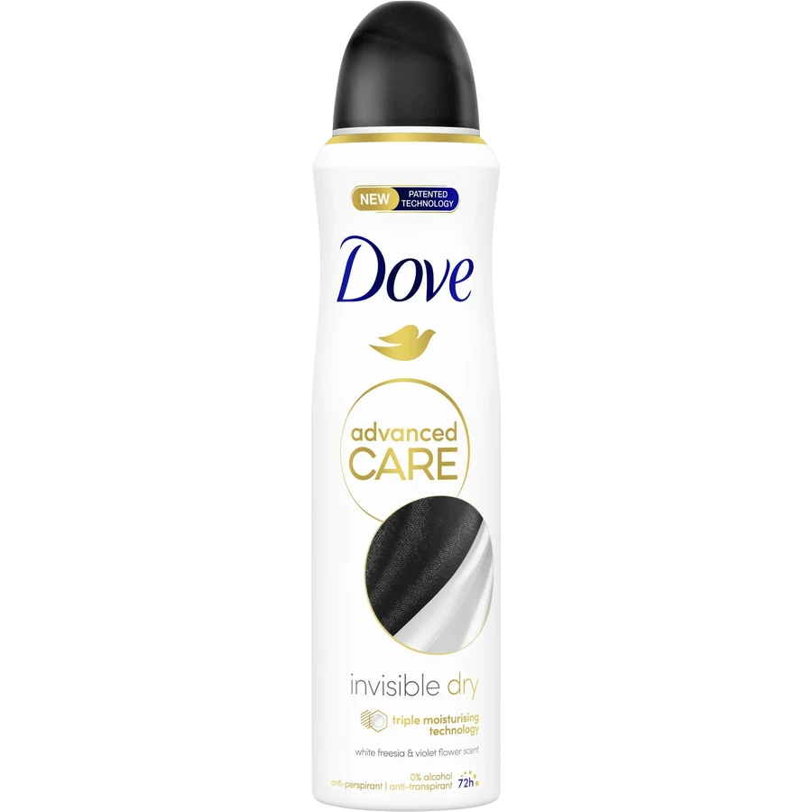 Dove Advanced care Невидимый сухой антиперспирант-спрей 150 мл: цены и характеристики