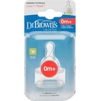 Dr.BROWN'S OPTIONS+ LEVEL 1 1×2 шт, узкие, силиконовые соски 0м+: цены и характеристики