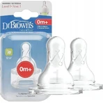 Dr.BROWN'S OPTIONS+ LEVEL 1 1×2 шт, узкие, силиконовые соски 0м+: цены и характеристики