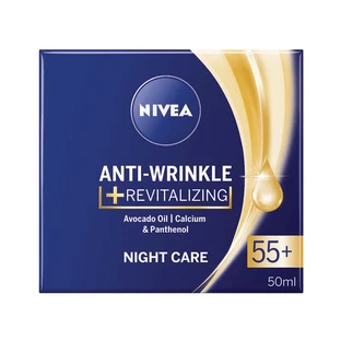 Нічний крем проти зморшок Revitalizing 55+, 50 мл, Nivea