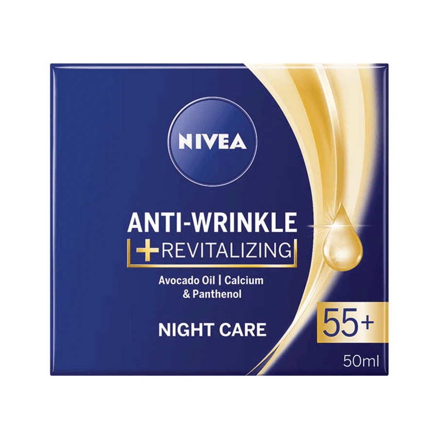 Нічний крем проти зморшок Revitalizing 55+, 50 мл, Nivea: ціни та характеристики