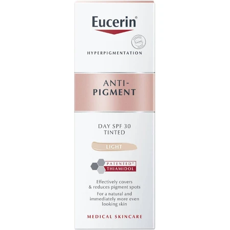 Eucerin ANTI-PIGMENT Денний крем SPF 30 - тонований (світлий) 50 мл: ціни та характеристики