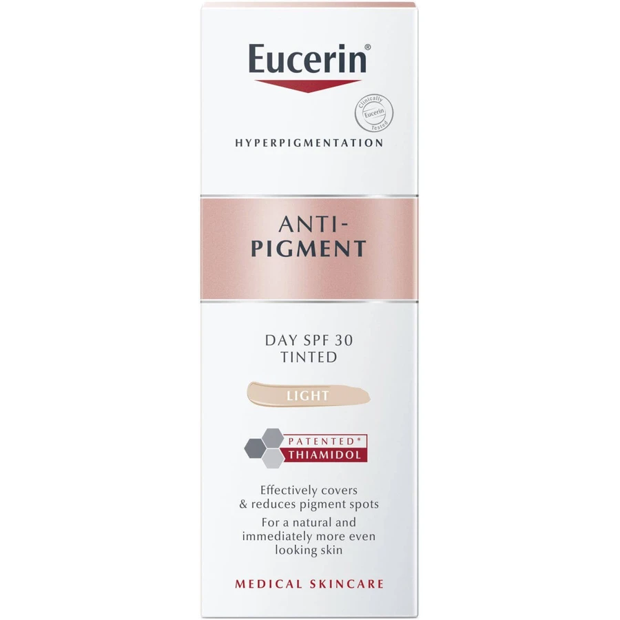 Eucerin ANTI-PIGMENT Денний крем SPF 30 - тонований (світлий) 50 мл: ціни та характеристики