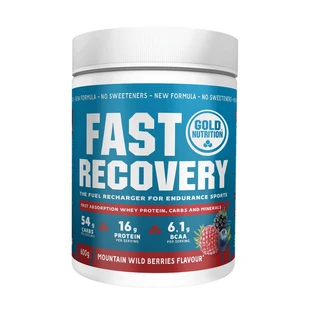 Протеиновый напиток с ягодным вкусом Fast Recovery, 600 гр, Gold Nutrition