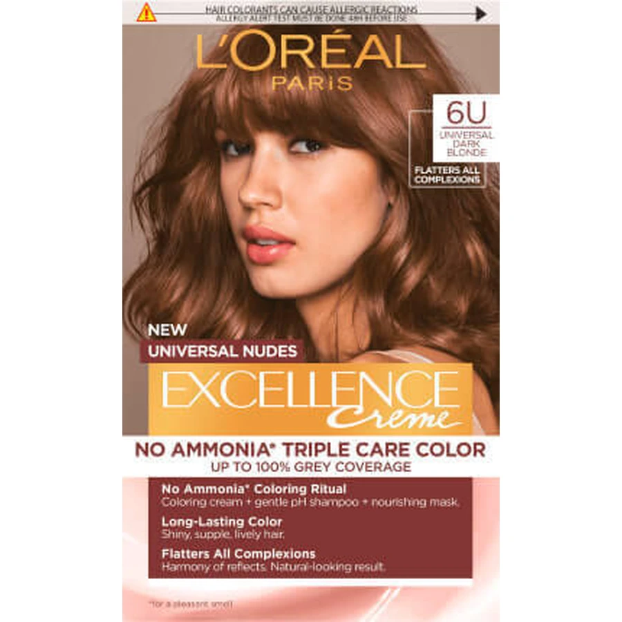 Loreal Paris EXCELLENCE CREME Перманентный цвет 6U темный блондин, 1 шт.: цены и характеристики