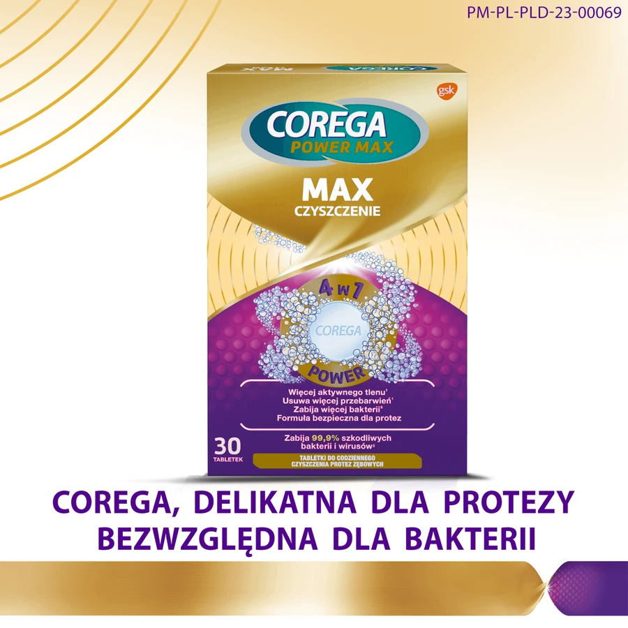 Таблетки для чищення зубних протезів Corega Max, 30 шт.: ціни та характеристики