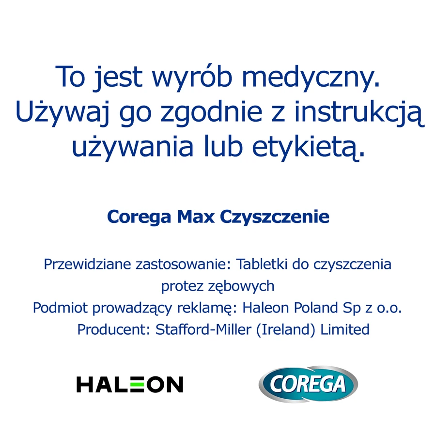 Таблетки для чищення зубних протезів Corega Max, 30 шт.: ціни та характеристики