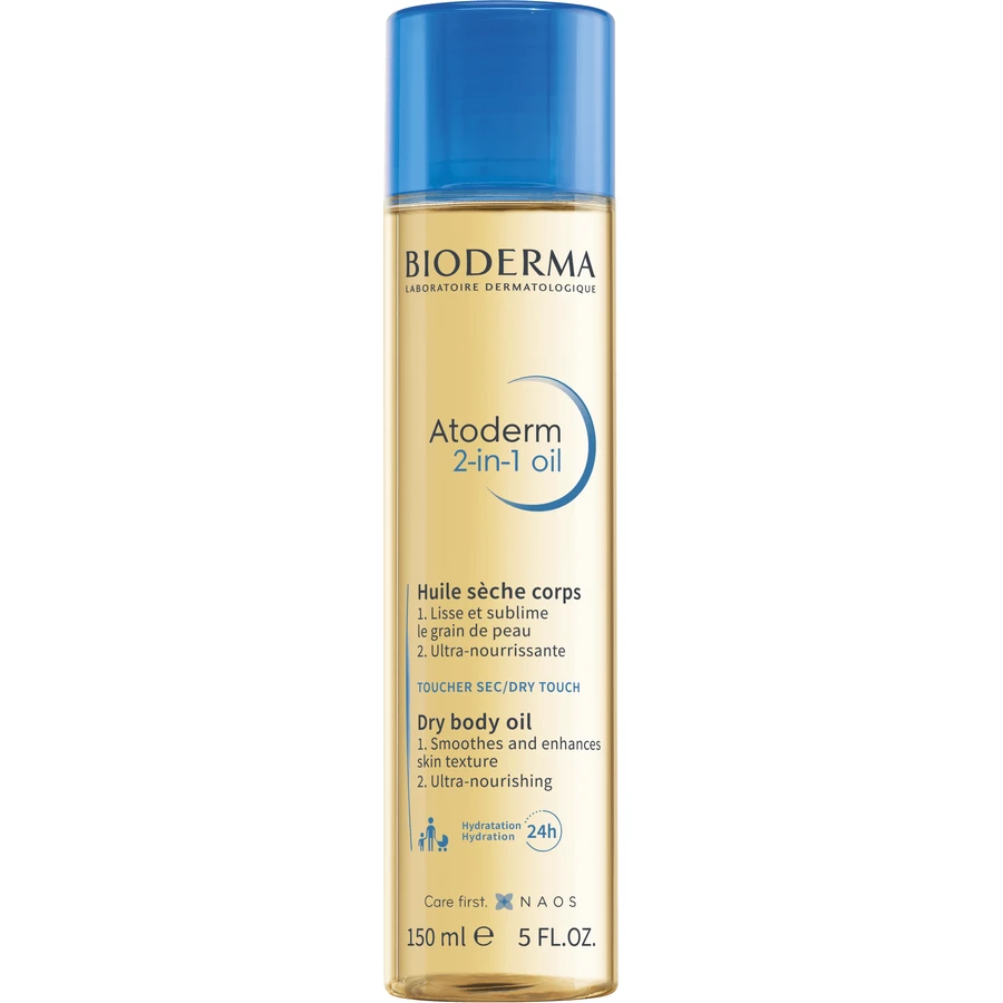 Bioderma Atoderm Oil 2in1, Сухое питательное масло с смягчающим эффектом для сухой кожи 150 мл: цены и характеристики