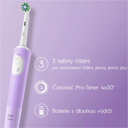 Электрическая зубная щетка Oral-B Vitality Pro Purple: цены и характеристики