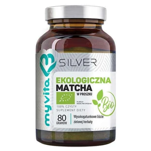 MyVita Silver Organic matcha powder, зеленый чай Bio, 80 г