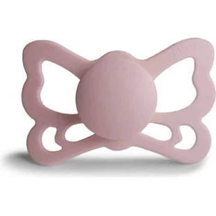 Пустышка FRIGG Butterfly анатомическая силиконовая Blush, +6м 1×1 шт, силиконовая пустышка