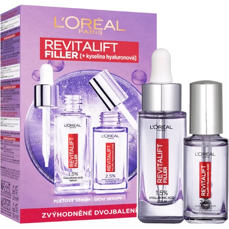 L'Oréal Paris Набор сывороток для кожи Revitalift Filler с гиалуроновой кислотой 2 шт.: цены и характеристики