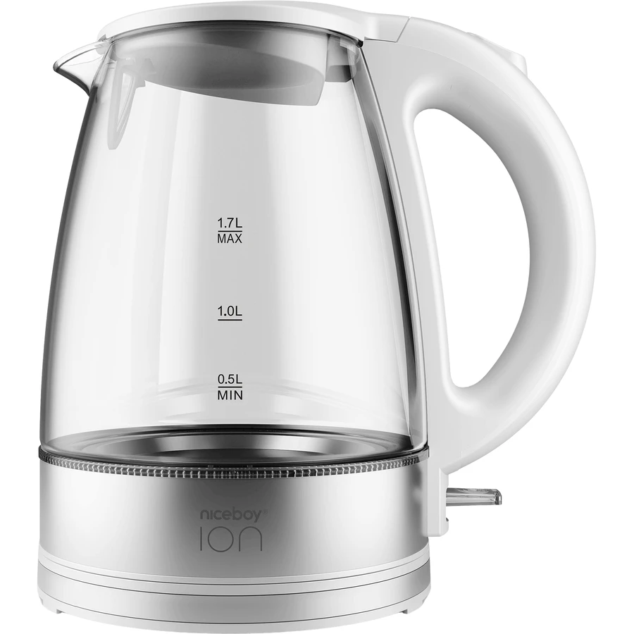 Іонний чайник Niceboy K1 Crystal Glass White: ціни та характеристики