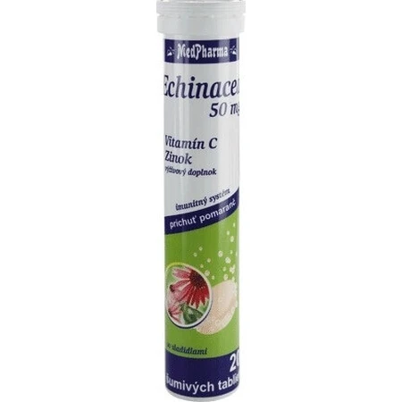 MedPharma ECHINACEA 50 мг + витамин C + цинк 1×20 табл, пищевая добавка: цены и характеристики