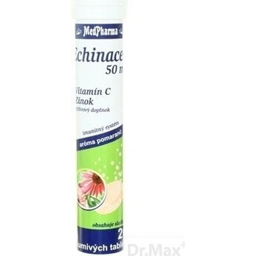 MedPharma ECHINACEA 50 мг + витамин C + цинк 1×20 табл, пищевая добавка: цены и характеристики