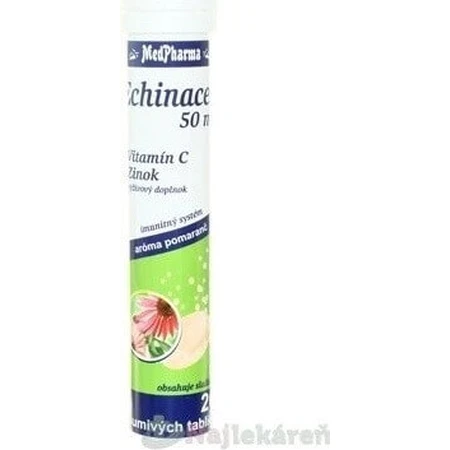MedPharma ECHINACEA 50 мг + витамин C + цинк 1×20 табл, пищевая добавка: цены и характеристики