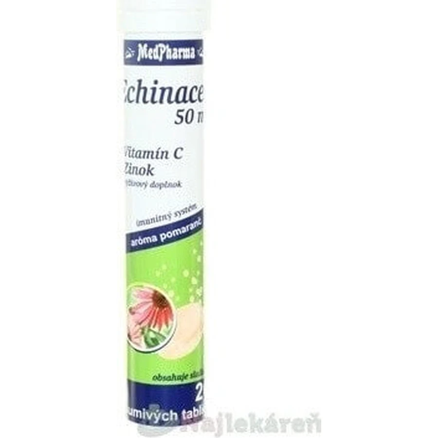 MedPharma ECHINACEA 50 мг + витамин C + цинк 1×20 табл, пищевая добавка: цены и характеристики