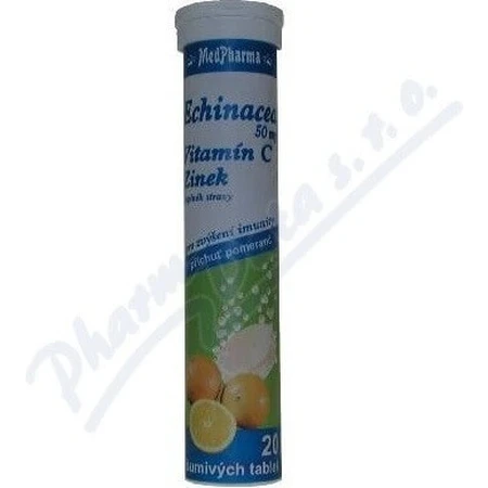 MedPharma ECHINACEA 50 мг + витамин C + цинк 1×20 табл, пищевая добавка: цены и характеристики