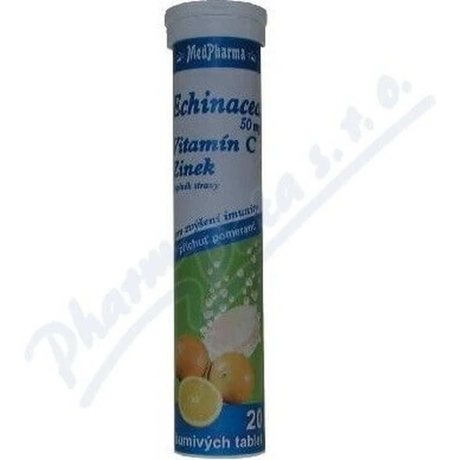 MedPharma ECHINACEA 50 мг + витамин C + цинк 1×20 табл, пищевая добавка: цены и характеристики
