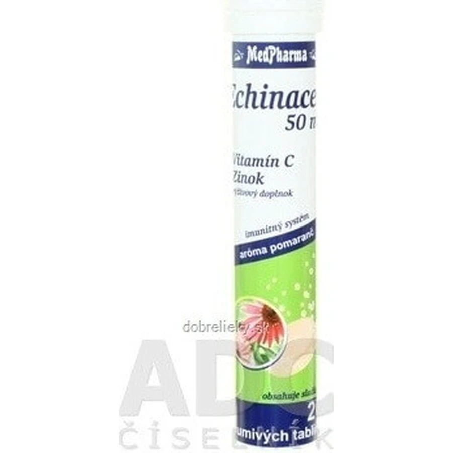 MedPharma ECHINACEA 50 мг + витамин C + цинк 1×20 табл, пищевая добавка: цены и характеристики