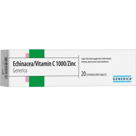 MedPharma ECHINACEA 50 мг + витамин C + цинк 1×20 табл, пищевая добавка: цены и характеристики