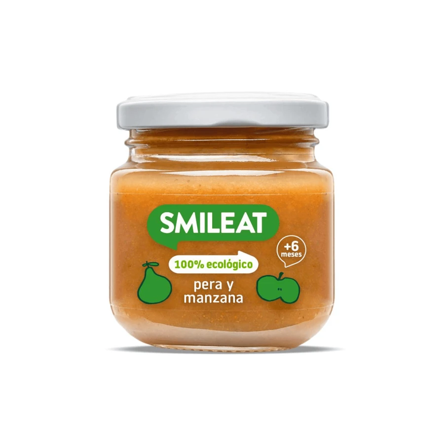 Органическое пюре из груши и яблока, +6 месяцев, 130 г, Smileat: цены и характеристики