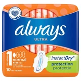 Прокладки Always Ultra Normal 1, 4 краплі, 10 шт.