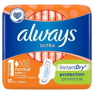 Прокладки Always Ultra Normal 1, 4 капли, 10 шт.
