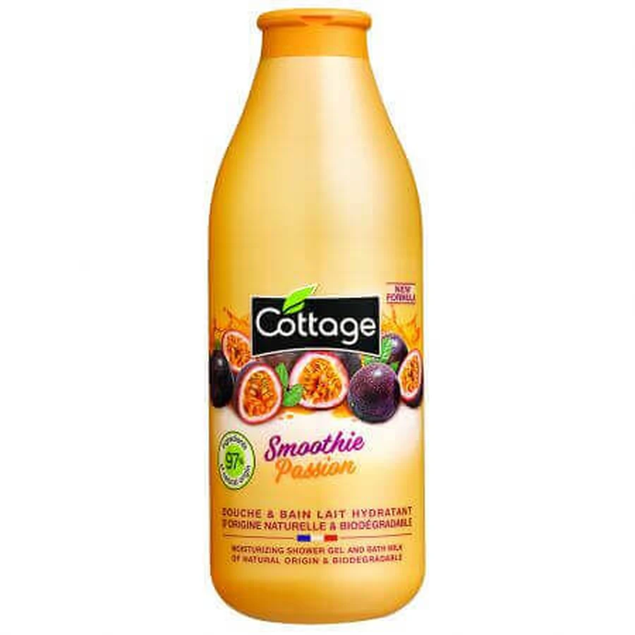 Зволожуюче молочко для душу Smoothie Passion, 750 мл, Cottage: ціни та характеристики