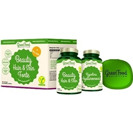 GreenFood Nutrition BEAUTY HAIR&SKIN Forte+Pillbox 1×1set: цены и характеристики