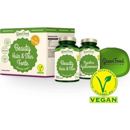 GreenFood Nutrition BEAUTY HAIR&SKIN Forte+Pillbox 1×1set: цены и характеристики