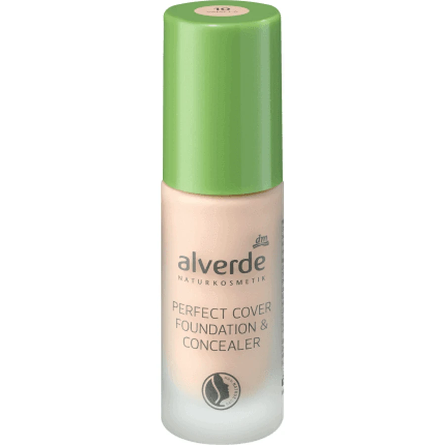 Тональний крем і коректор Alverde Naturkosmetik Perfect Cover 10, 20 мл: ціни та характеристики