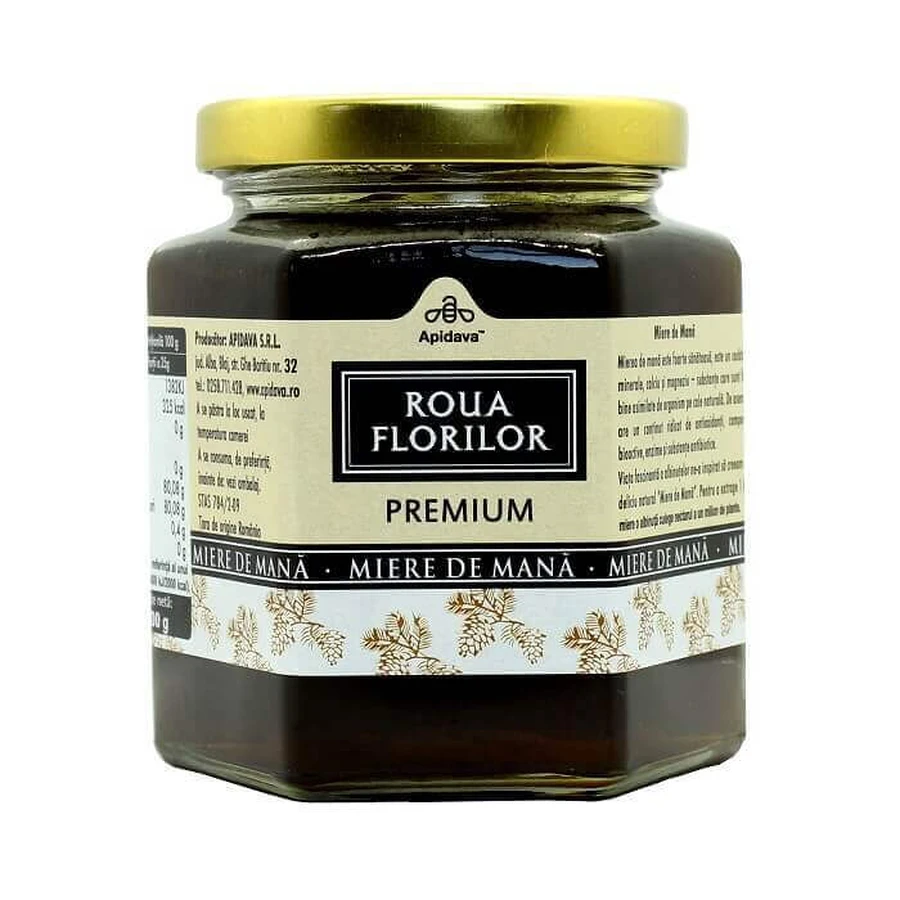 Мед преміум-класу Roua Florilor, 500 г, Apidava: ціни та характеристики