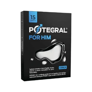 Добавка для потенції Potegral For Him, 15 капсул, Green Splid