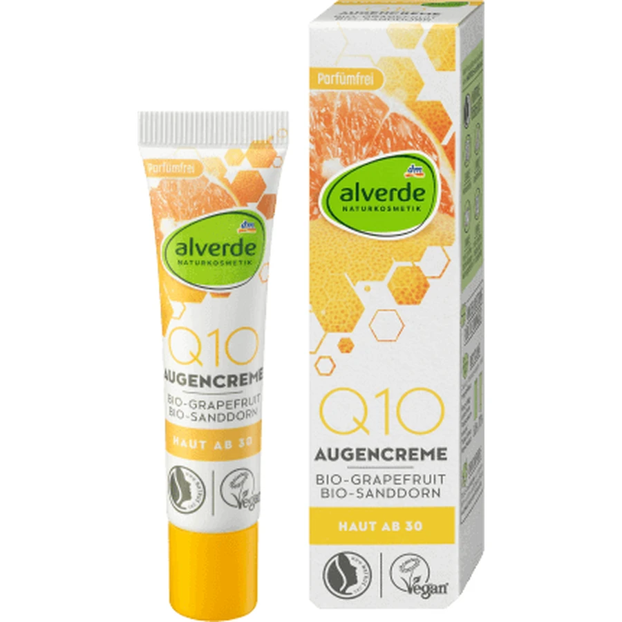 Гель для шкіри навколо очей Alverde Naturkosmetik Q10, 15 мл: ціни та характеристики