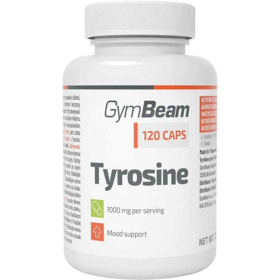 GymBeam Тирозин 120 капсул: ціни та характеристики