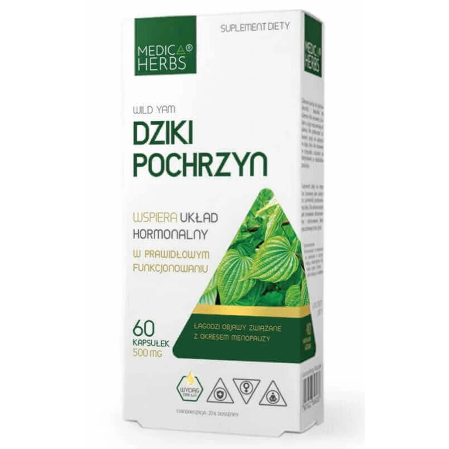 Дикий хорт (500 мг) 60 капсул Medica Herbs: ціни та характеристики