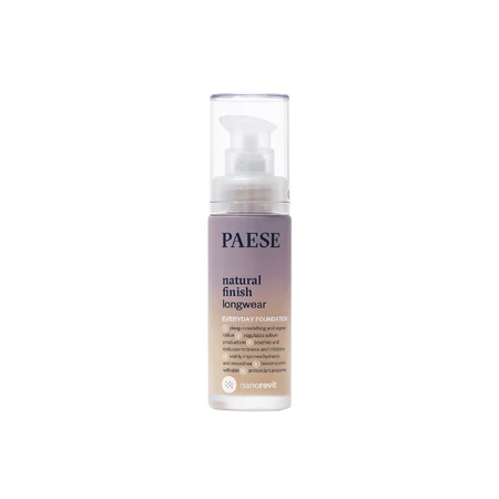 Тональна основа під макіяж Paese Natural Finish 2.5 Пісочно-бежевий, 30 мл: ціни та характеристики