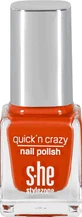 S-he color&style Лак для нігтів Quick'n crazy 323/811, 6 мл