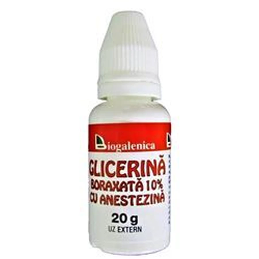Глицерин бораксный с анестезином 10% - 20 мл, Biogalenica: цены и характеристики