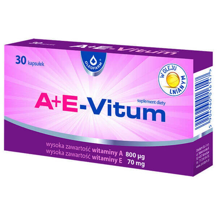 A+E-Vitum, 30 капсул: ціни та характеристики