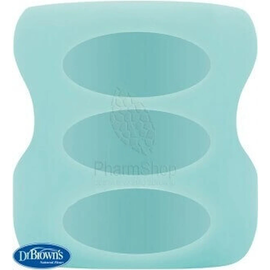 Силіконове обгортання Dr.BROWN'S SILICONE для окулярів 150 мл 1×1 шт, бірюзове, широка горловина: ціни та характеристики