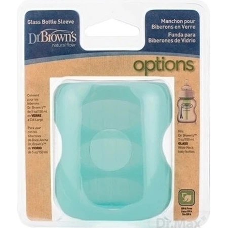 Силіконове обгортання Dr.BROWN'S SILICONE для окулярів 150 мл 1×1 шт, бірюзове, широка горловина: ціни та характеристики