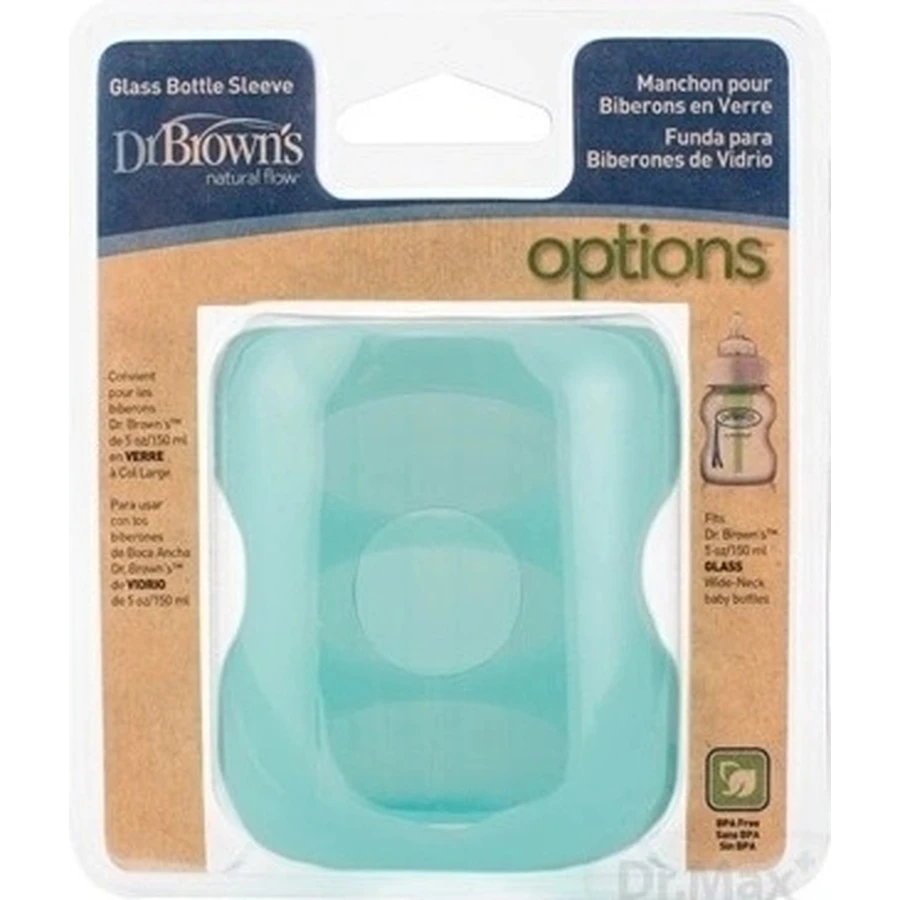 Силіконове обгортання Dr.BROWN'S SILICONE для окулярів 150 мл 1×1 шт, бірюзове, широка горловина: ціни та характеристики
