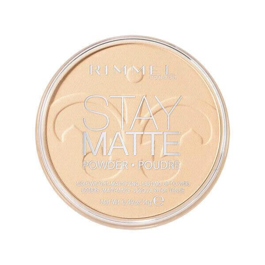Компактна пудра Stay Matte Compact Powder 005, 14 г, Rimmel London: ціни та характеристики
