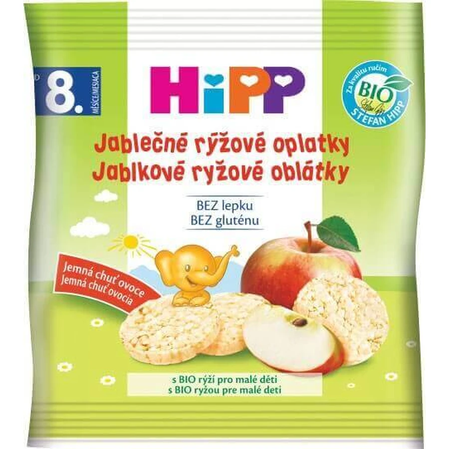 HiPP BIO WAFFLES Яблучно-рисові вафлі 1×30 г, яблучно-рисові вафлі: ціни та характеристики
