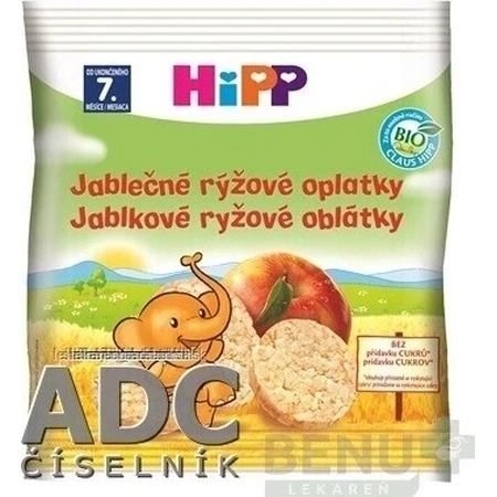 HiPP BIO WAFFLES Яблучно-рисові вафлі 1×30 г, яблучно-рисові вафлі: ціни та характеристики