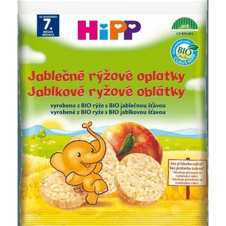 HiPP BIO WAFFLES Яблучно-рисові вафлі 1×30 г, яблучно-рисові вафлі: ціни та характеристики