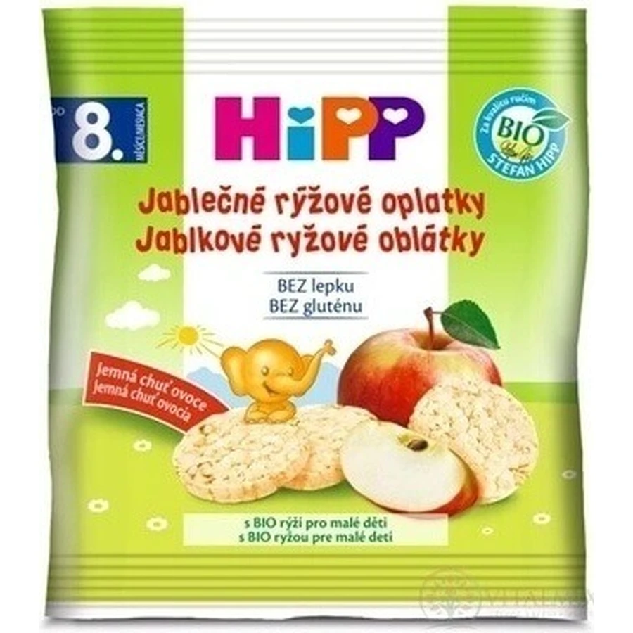 HiPP BIO WAFFLES Яблучно-рисові вафлі 1×30 г, яблучно-рисові вафлі: ціни та характеристики