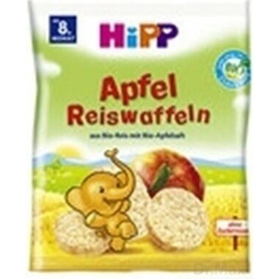 HiPP BIO WAFFLES Яблучно-рисові вафлі 1×30 г, яблучно-рисові вафлі: ціни та характеристики